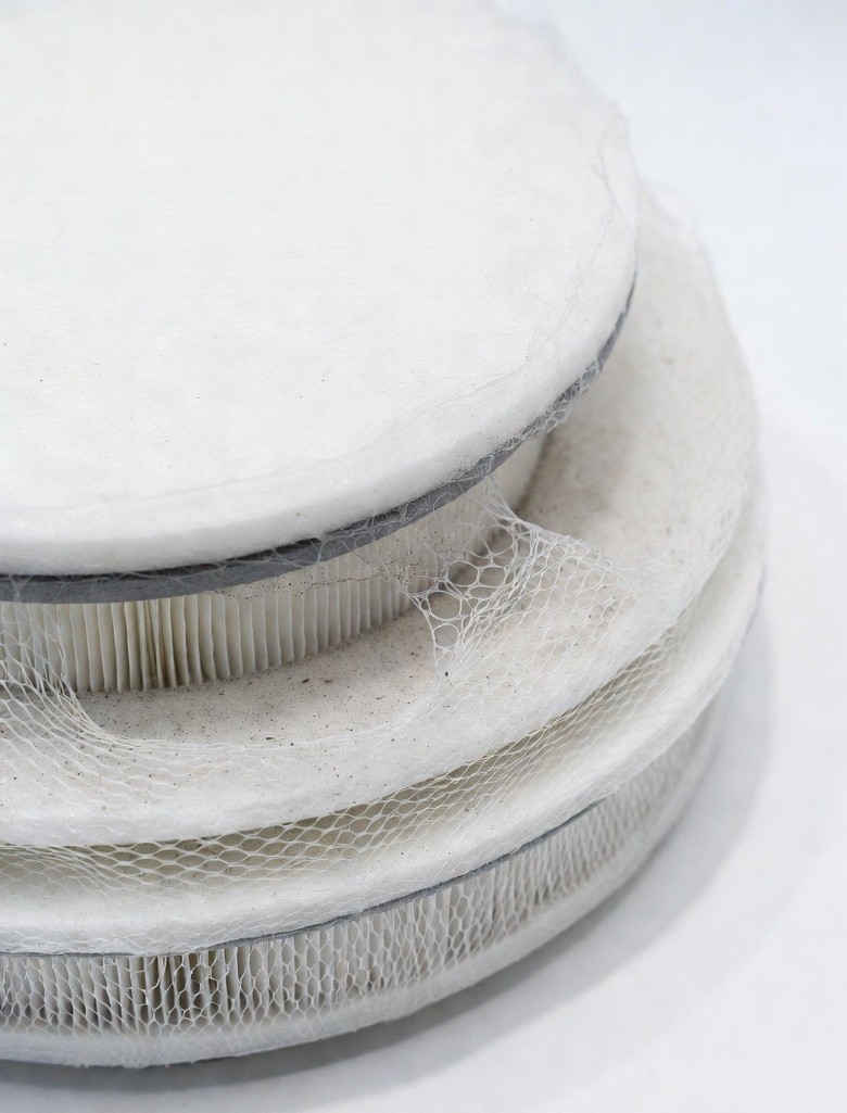 True HEPA H13 filter close-up demonstrating high-efficiency particle capture for Coway Airmega 150 air purifier