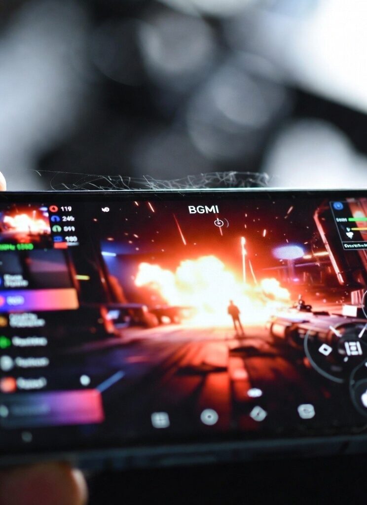 OnePlus Nord CE6 144Hz 1.5K AMOLED display close-up demonstrating smooth gaming and vibrant colors in budget smartphone